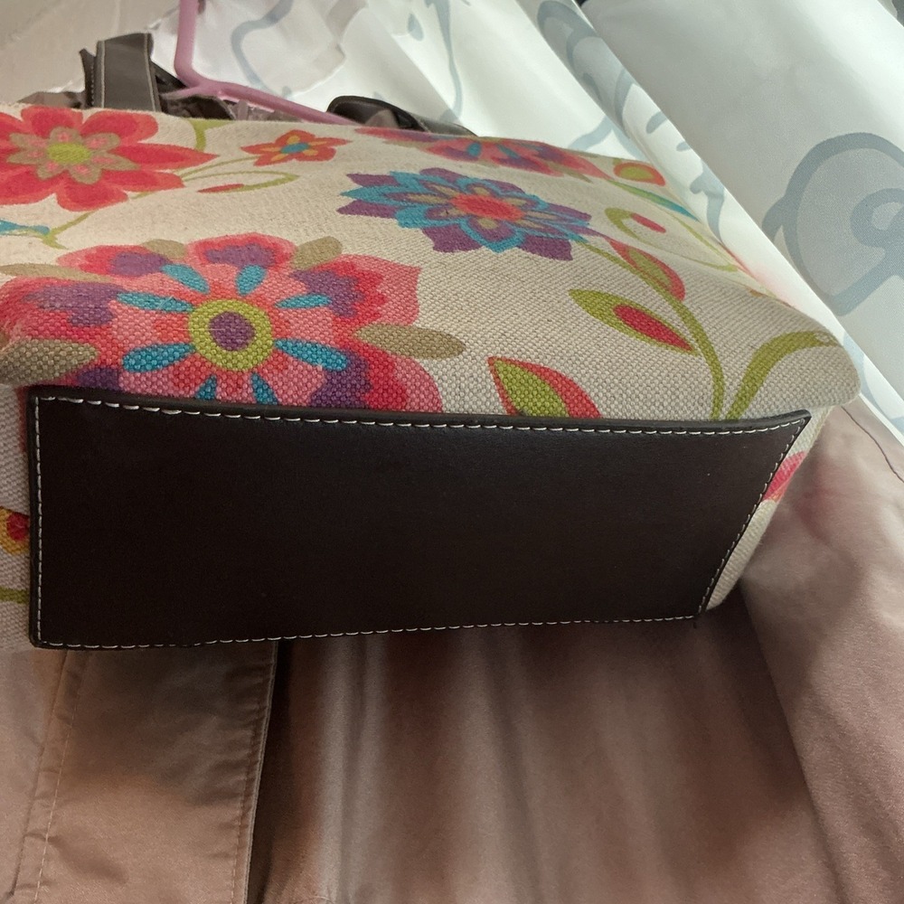 Liz Claiborne Purse Floral Heritage Mosaic New - Picture 5 of 8